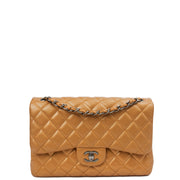Picture of Chanel Cross Body Classic Double Flap - Large in Metallic, Caviar Leather