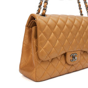 Picture of Chanel Cross Body Classic Double Flap - Large in Metallic, Caviar Leather