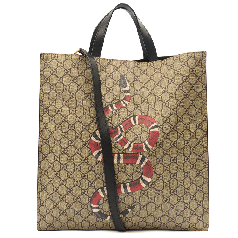 Picture of Gucci Tote Tote in GG Supreme, Leather