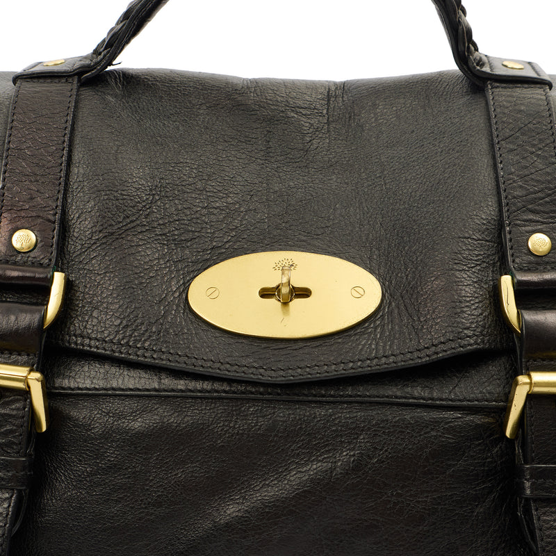 Picture of Mulberry Satchel Oversized Alexa in Black, Leather