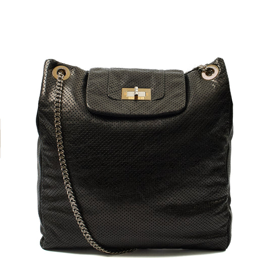Picture of Chanel Shoulder Bag Drill Tote - Large in Black, Leather