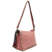 Picture of Prada Cross Body Buckle Tote  in Pink, Calfskin