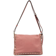 Picture of Prada Cross Body Buckle Tote  in Pink, Calfskin