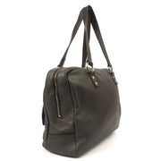 Picture of Saint Laurent Tote Tote in Dark Green, Calfskin Leather