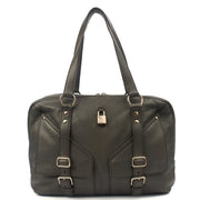 Picture of Saint Laurent Tote Tote in Dark Green, Calfskin Leather