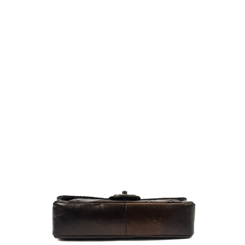 Picture of Chanel Shoulder Bag Flap Bag in Black, Glazed Calfskin