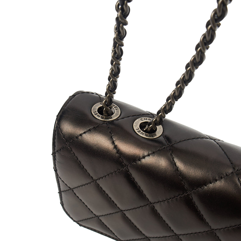 Picture of Chanel Shoulder Bag Flap Bag in Black, Glazed Calfskin