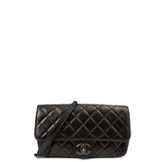 Picture of Chanel Shoulder Bag Flap Bag in Black, Glazed Calfskin