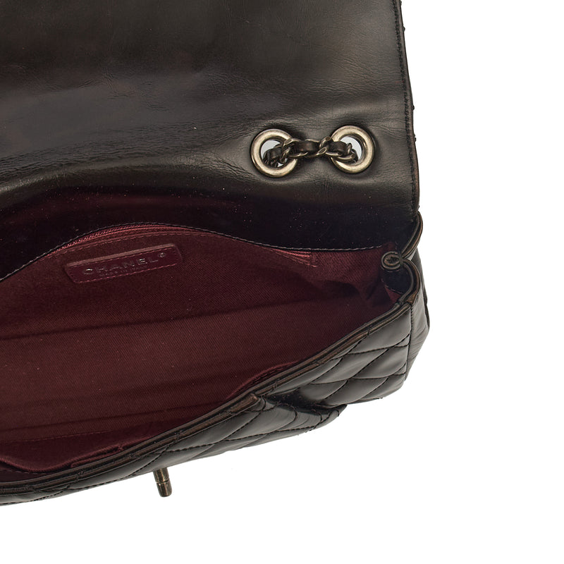 Picture of Chanel Shoulder Bag Flap Bag in Black, Glazed Calfskin