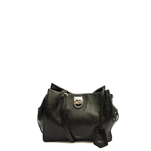 Picture of Mulberry Tote Iris - Small in Black, Calfskin Leather