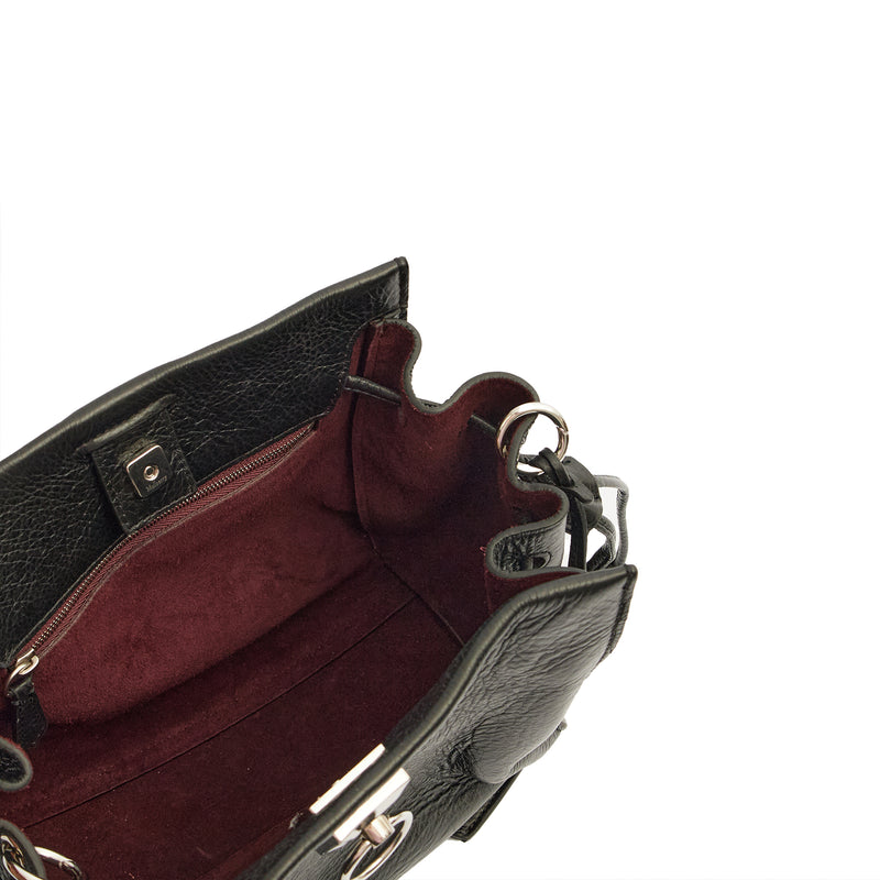 Picture of Mulberry Tote Iris - Small in Black, Calfskin Leather