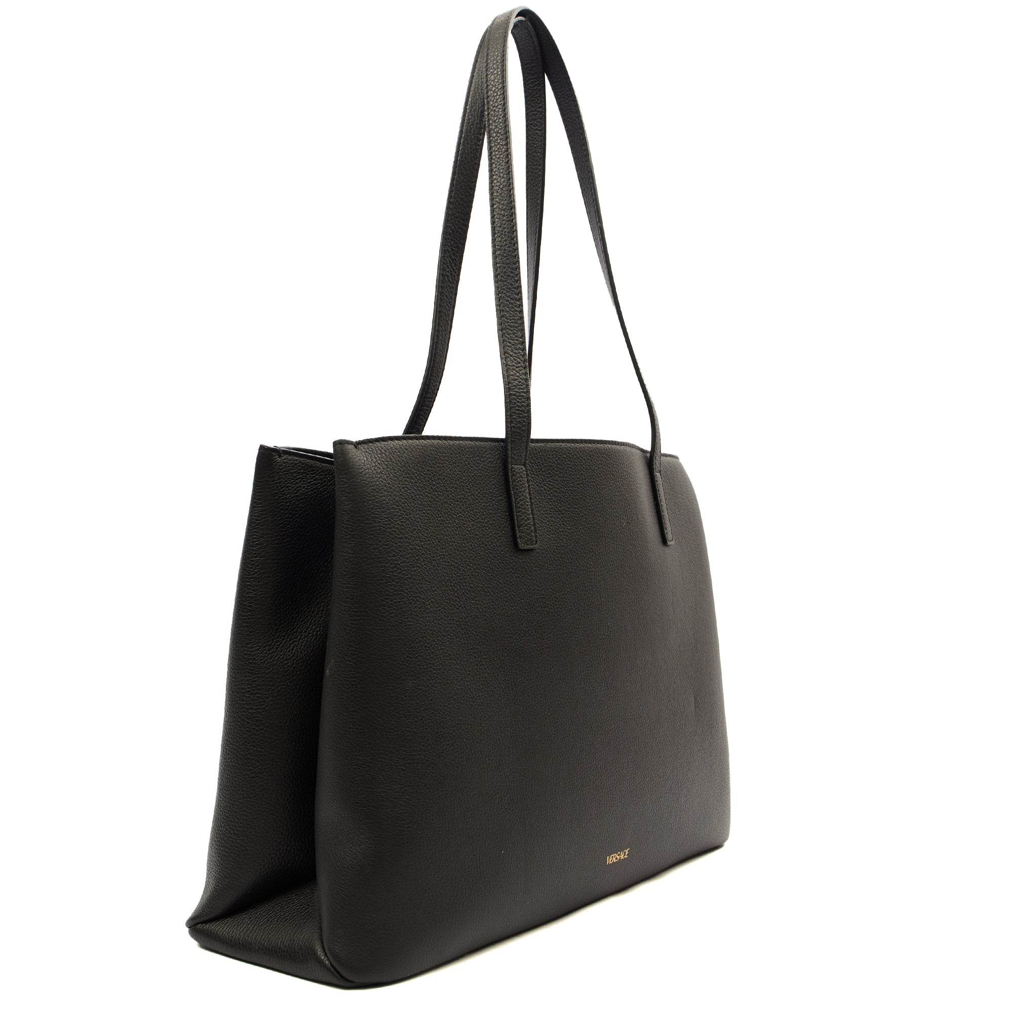 Versace Tote Virtus in Black, Leather | The Handbag Clinic