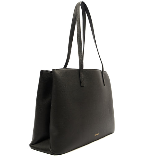 Picture of Versace Tote Virtus in Black, Leather