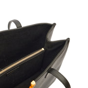 Picture of Versace Tote Virtus in Black, Leather