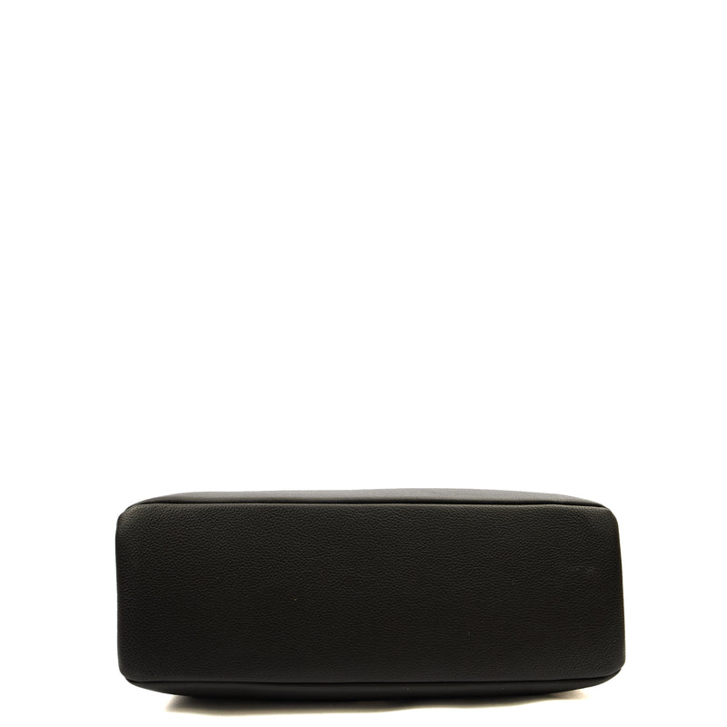 Picture of Versace Tote Virtus in Black, Leather