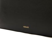 Picture of Versace Tote Virtus in Black, Leather