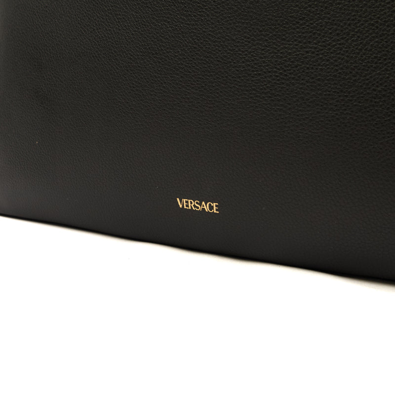 Picture of Versace Tote Virtus in Black, Leather