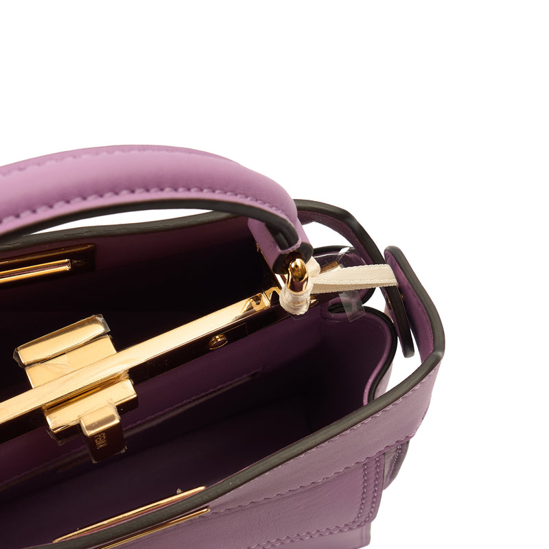 Picture of Fendi Cross Body Peekaboo Iseeu - Small in Purple, Leather