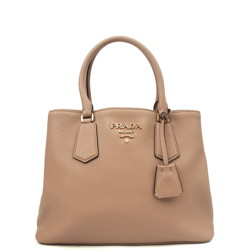 Picture of Prada Tote Double Tote - Medium in Powder Pink, Calfskin