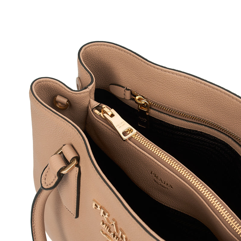 Picture of Prada Tote Double Tote - Medium in Powder Pink, Calfskin