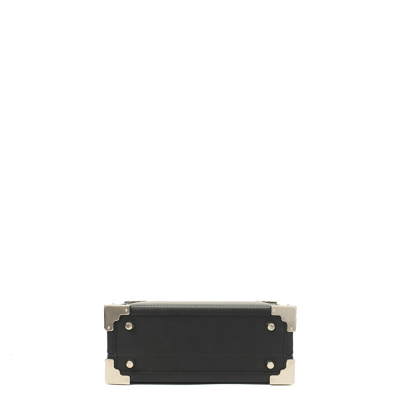 Picture of Aspinal of London Cross Body Trunk in Black, Leather