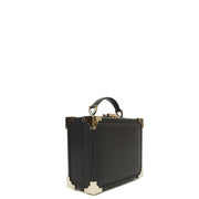 Picture of Aspinal of London Cross Body Trunk in Black, Leather