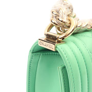 Picture of Chanel Shoulder Bag Boy - Small in Green, Calfskin Leather