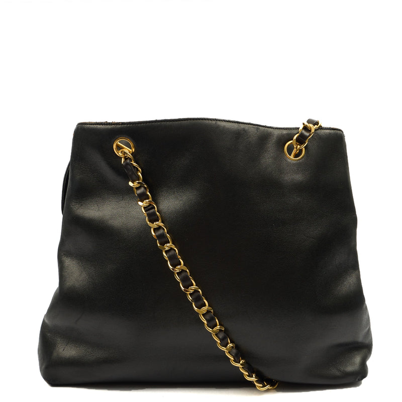 Picture of Chanel Tote Vintage Tote in Black, Lambskin Leather