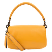 Picture of Coach Cross Body Pillow Tabby in Yellow, Leather