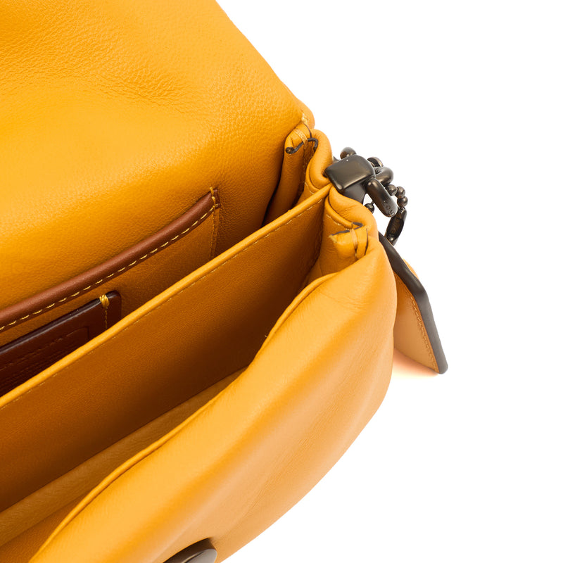 Picture of Coach Cross Body Pillow Tabby in Yellow, Leather