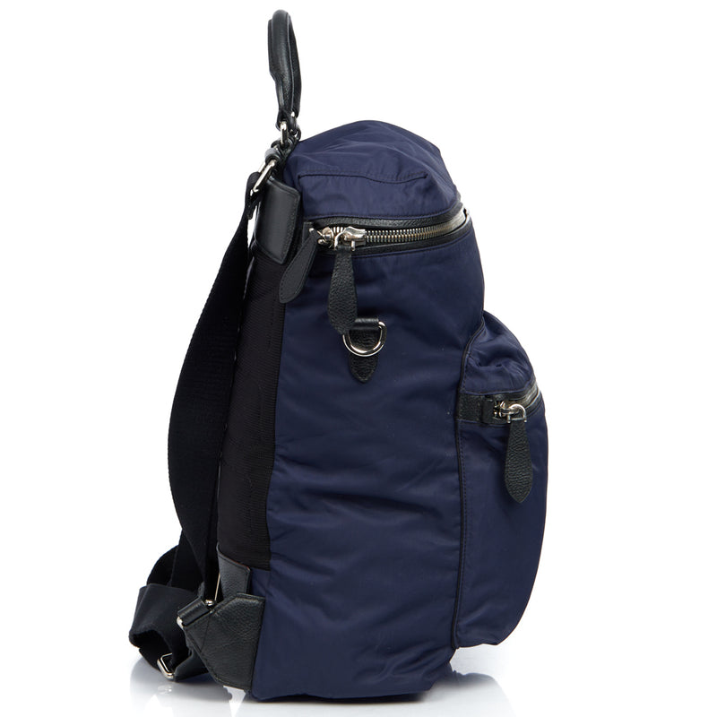 Picture of Burberry Backpack in Blue, Canvas
