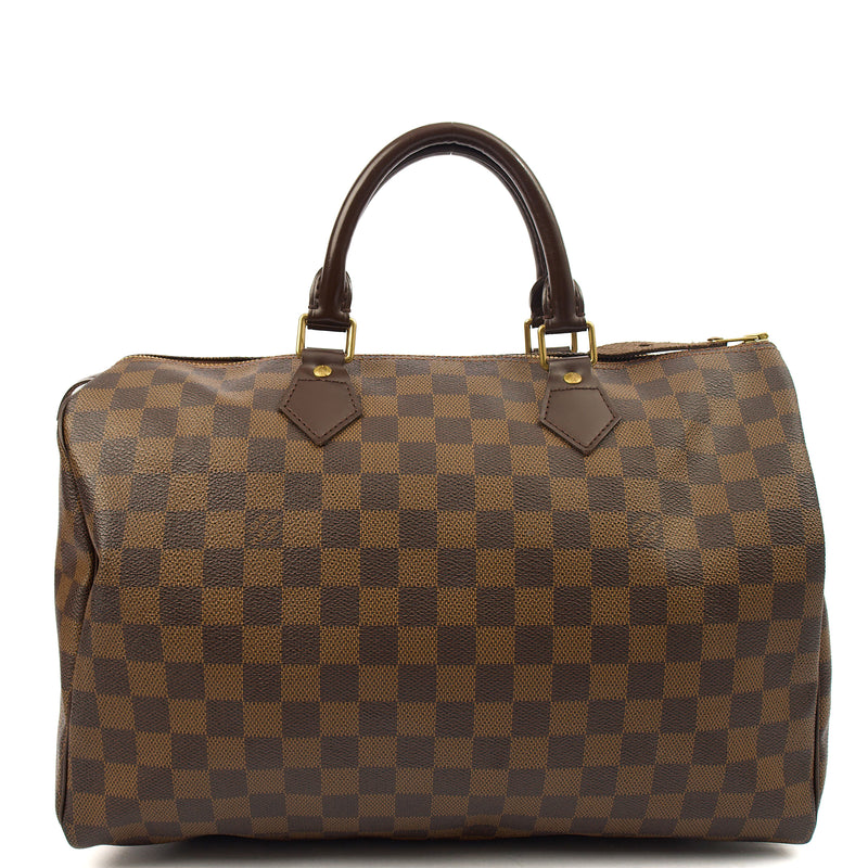 Picture of Louis Vuitton Tote Speedy 35 in Damier Ebene, Canvas