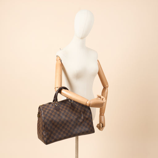 Picture of Louis Vuitton Tote Speedy 35 in Damier Ebene, Canvas