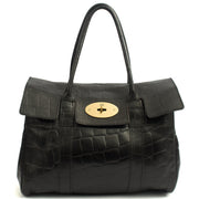 Picture of Mulberry Tote Bayswater Heritage in Black, Exotic Effect Leather