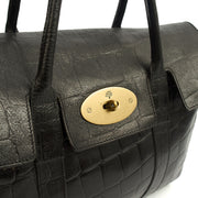 Picture of Mulberry Tote Bayswater Heritage in Black, Exotic Effect Leather