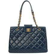 Picture of Chanel Tote Vintage Tote in Blue, Leather