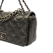 Picture of Chanel Shoulder Bag Chain Flap Bag in Metallic, Crinkled Calfskin Leather