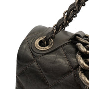 Picture of Chanel Shoulder Bag Chain Flap Bag in Metallic, Crinkled Calfskin Leather