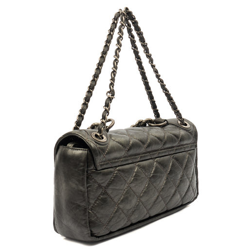 Picture of Chanel Shoulder Bag Chain Flap Bag in Metallic, Crinkled Calfskin Leather