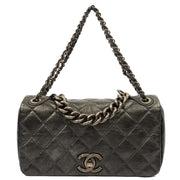 Picture of Chanel Shoulder Bag Chain Flap Bag in Metallic, Crinkled Calfskin Leather