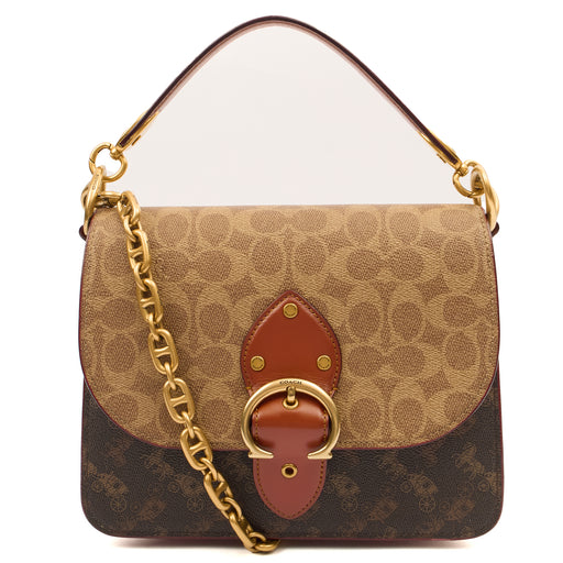 Picture of Coach Cross Body Beat in Brown, Leather