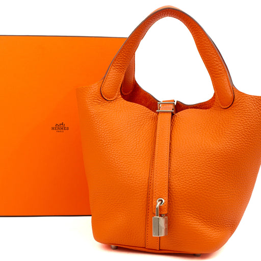 Picture of Hermes Top Handle Picotin Lock 18 in invalid, Leather