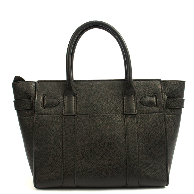 Picture of Mulberry Tote Zipped Bayswater - Small in Black, Calfskin Leather