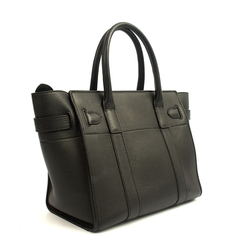 Picture of Mulberry Tote Zipped Bayswater - Small in Black, Calfskin Leather