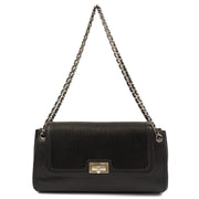 Picture of Chanel Shoulder Bag Mademoiselle East West Flap in Black, Calfskin Leather