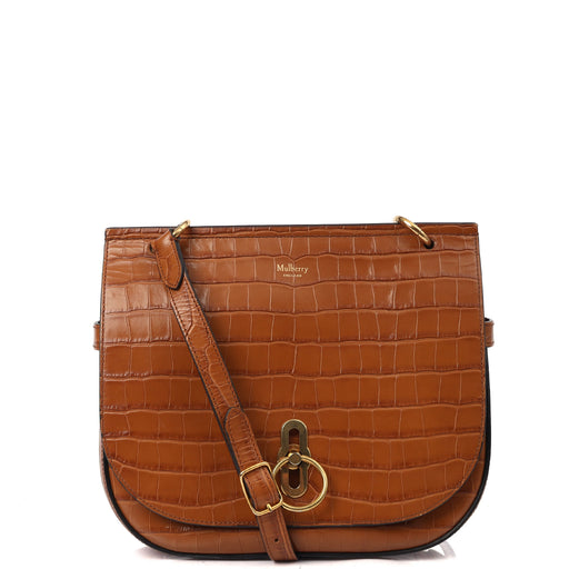 Picture of Mulberry Satchel Amberley in Oak, Exotic Effect Leather