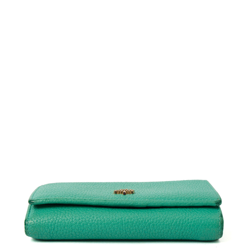 Picture of Mulberry Wallet Wallet in Aqua Green, Leather