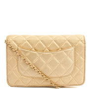 Picture of Chanel Cross Body Wallet on Chain in Metallic, Fabric