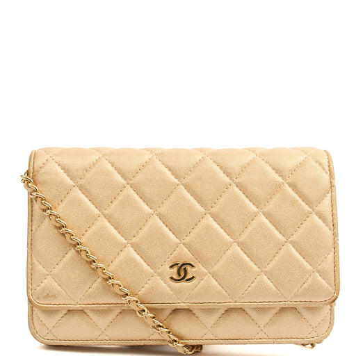 Picture of Chanel Cross Body Wallet on Chain in Metallic, Fabric