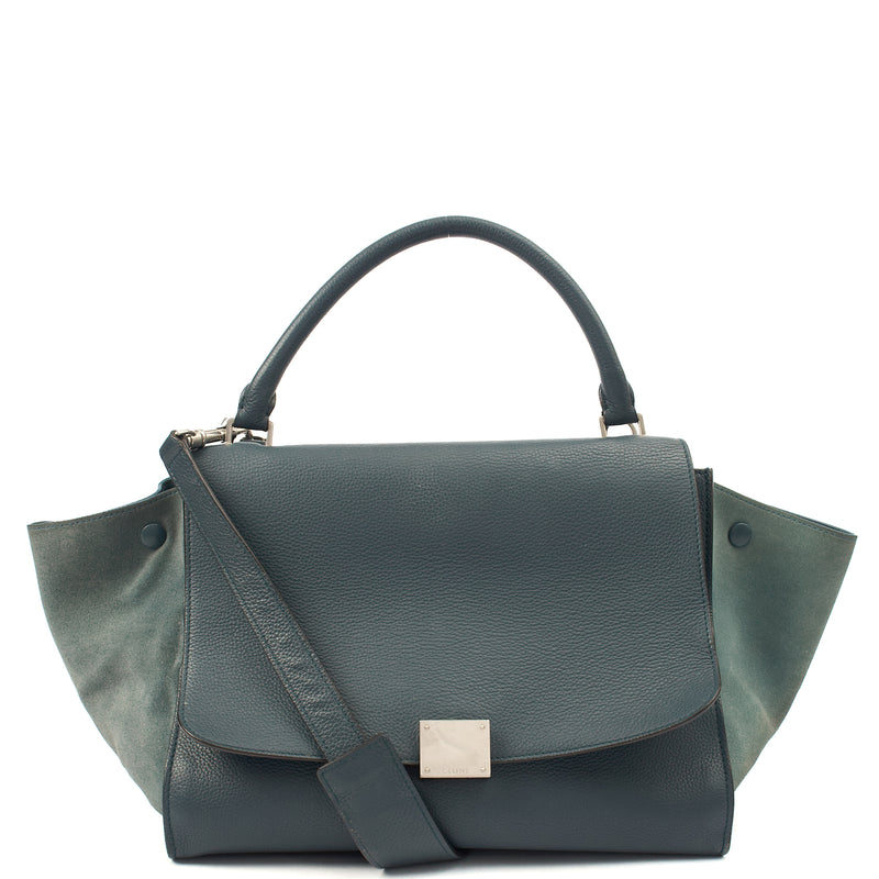 Picture of Celine Shoulder Bag Trapeze - Large in Blue, Leather